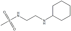 N-[2-(cyclohexylamino)ethyl]methanesulfonamide Struktur