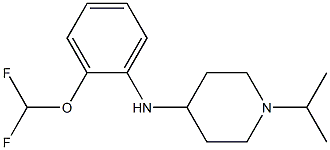 N-[2-(difluoromethoxy)phenyl]-1-(propan-2-yl)piperidin-4-amine Struktur