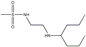 N-[2-(heptan-4-ylamino)ethyl]methanesulfonamide Struktur