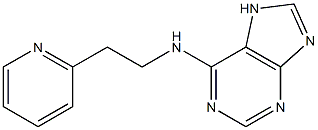 N-[2-(pyridin-2-yl)ethyl]-7H-purin-6-amine Struktur