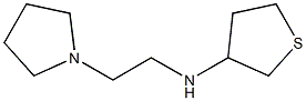 N-[2-(pyrrolidin-1-yl)ethyl]thiolan-3-amine Struktur