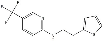 N-[2-(thiophen-2-yl)ethyl]-5-(trifluoromethyl)pyridin-2-amine Struktur