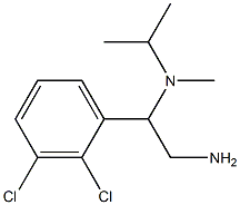 N-[2-amino-1-(2,3-dichlorophenyl)ethyl]-N-isopropyl-N-methylamine Struktur