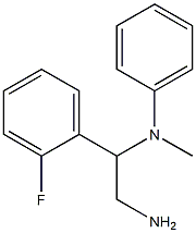 N-[2-amino-1-(2-fluorophenyl)ethyl]-N-methylaniline Struktur