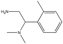 N-[2-amino-1-(2-methylphenyl)ethyl]-N,N-dimethylamine Struktur