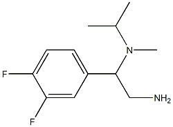 N-[2-amino-1-(3,4-difluorophenyl)ethyl]-N-isopropyl-N-methylamine Struktur