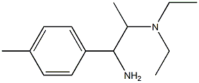 N-[2-amino-1-methyl-2-(4-methylphenyl)ethyl]-N,N-diethylamine Struktur