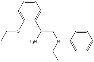 N-[2-amino-2-(2-ethoxyphenyl)ethyl]-N-ethylaniline Struktur