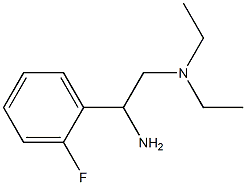 N-[2-amino-2-(2-fluorophenyl)ethyl]-N,N-diethylamine Struktur