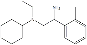 N-[2-amino-2-(2-methylphenyl)ethyl]-N-ethylcyclohexanamine Struktur