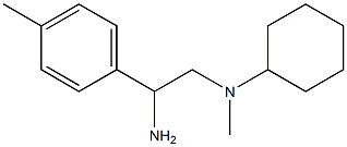 N-[2-amino-2-(4-methylphenyl)ethyl]-N-cyclohexyl-N-methylamine Struktur