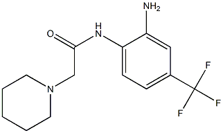 N-[2-amino-4-(trifluoromethyl)phenyl]-2-(piperidin-1-yl)acetamide Struktur