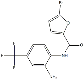 N-[2-amino-4-(trifluoromethyl)phenyl]-5-bromo-2-furamide Struktur