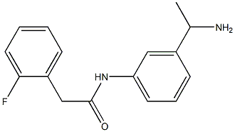 N-[3-(1-aminoethyl)phenyl]-2-(2-fluorophenyl)acetamide Struktur