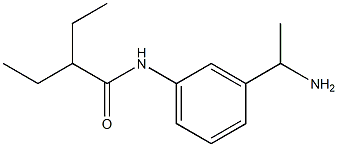 N-[3-(1-aminoethyl)phenyl]-2-ethylbutanamide Struktur