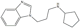 N-[3-(1H-1,3-benzodiazol-1-yl)propyl]cyclopentanamine Struktur