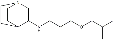 N-[3-(2-methylpropoxy)propyl]-1-azabicyclo[2.2.2]octan-3-amine Struktur