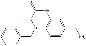 N-[3-(aminomethyl)phenyl]-2-(benzyloxy)propanamide Struktur