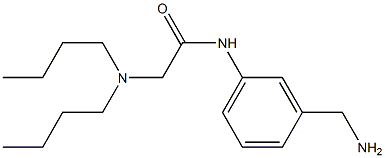 N-[3-(aminomethyl)phenyl]-2-(dibutylamino)acetamide Struktur