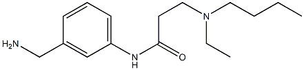 N-[3-(aminomethyl)phenyl]-3-[butyl(ethyl)amino]propanamide Struktur