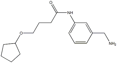 N-[3-(aminomethyl)phenyl]-4-(cyclopentyloxy)butanamide Struktur