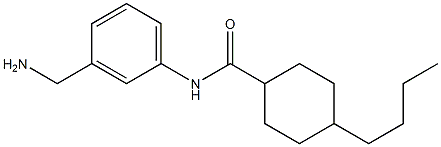 N-[3-(aminomethyl)phenyl]-4-butylcyclohexane-1-carboxamide Struktur