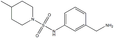 N-[3-(aminomethyl)phenyl]-4-methylpiperidine-1-sulfonamide Struktur