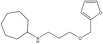 N-[3-(furan-2-ylmethoxy)propyl]cycloheptanamine Struktur