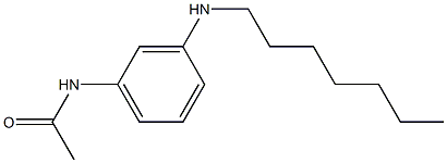 N-[3-(heptylamino)phenyl]acetamide Struktur