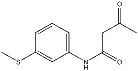 N-[3-(methylsulfanyl)phenyl]-3-oxobutanamide Struktur