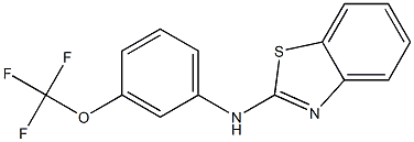 N-[3-(trifluoromethoxy)phenyl]-1,3-benzothiazol-2-amine Struktur