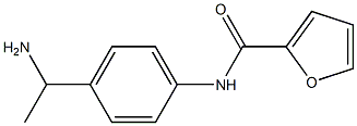 N-[4-(1-aminoethyl)phenyl]-2-furamide Struktur