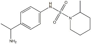 N-[4-(1-aminoethyl)phenyl]-2-methylpiperidine-1-sulfonamide Struktur