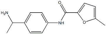 N-[4-(1-aminoethyl)phenyl]-5-methylfuran-2-carboxamide Struktur