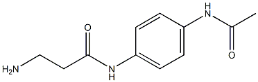 N-[4-(acetylamino)phenyl]-3-aminopropanamide Struktur