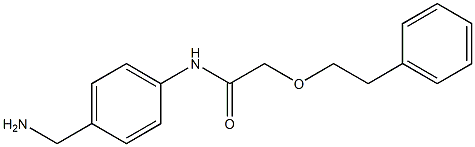 N-[4-(aminomethyl)phenyl]-2-(2-phenylethoxy)acetamide Struktur