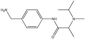 N-[4-(aminomethyl)phenyl]-2-[isopropyl(methyl)amino]propanamide Struktur