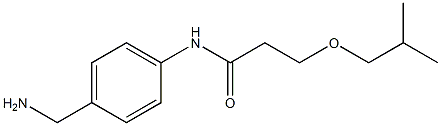 N-[4-(aminomethyl)phenyl]-3-(2-methylpropoxy)propanamide Struktur