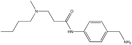 N-[4-(aminomethyl)phenyl]-3-[butyl(methyl)amino]propanamide Struktur