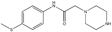 N-[4-(methylsulfanyl)phenyl]-2-(piperazin-1-yl)acetamide Struktur