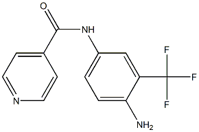 N-[4-amino-3-(trifluoromethyl)phenyl]isonicotinamide Struktur