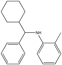 N-[cyclohexyl(phenyl)methyl]-2-methylaniline Struktur