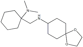 N-{[1-(dimethylamino)cyclohexyl]methyl}-1,4-dioxaspiro[4.5]decan-8-amine Struktur