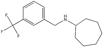 N-{[3-(trifluoromethyl)phenyl]methyl}cycloheptanamine Struktur