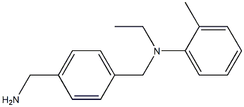 N-{[4-(aminomethyl)phenyl]methyl}-N-ethyl-2-methylaniline Struktur