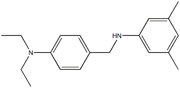 N-{[4-(diethylamino)phenyl]methyl}-3,5-dimethylaniline Struktur