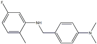 N-{[4-(dimethylamino)phenyl]methyl}-5-fluoro-2-methylaniline Struktur