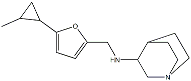 N-{[5-(2-methylcyclopropyl)furan-2-yl]methyl}-1-azabicyclo[2.2.2]octan-3-amine Struktur