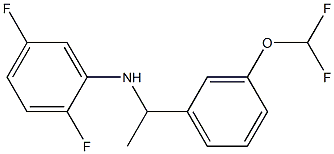 N-{1-[3-(difluoromethoxy)phenyl]ethyl}-2,5-difluoroaniline Struktur