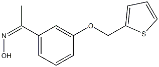 N-{1-[3-(thiophen-2-ylmethoxy)phenyl]ethylidene}hydroxylamine Struktur